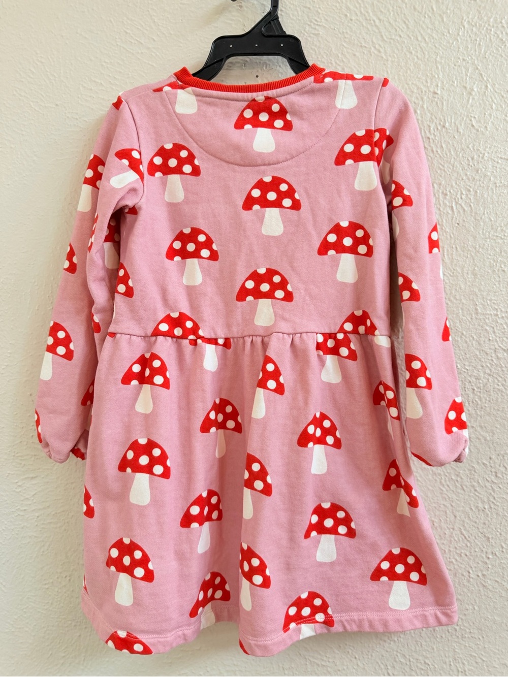 Mini Boden pink mushroom sweatshirt dress - Picture 3 of 8